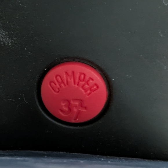 EUC Camper 37/7 Grey and Blue Genuine Leather Two Buckle Heels - Picture 14 of 14